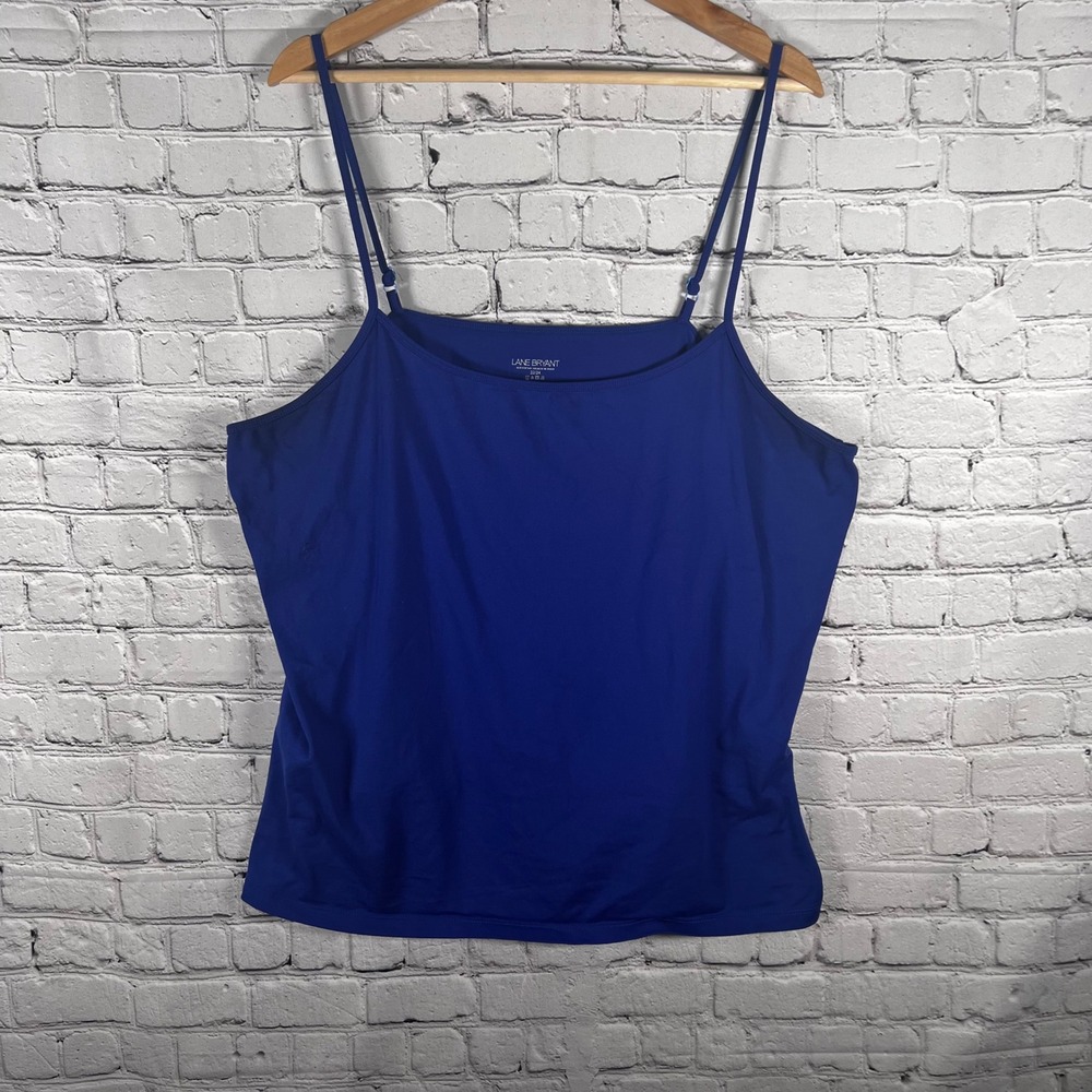 Lane Bryant Royal Blue Cami Adjustable Spaghetti Strap Tank Top Plus Size 22/24